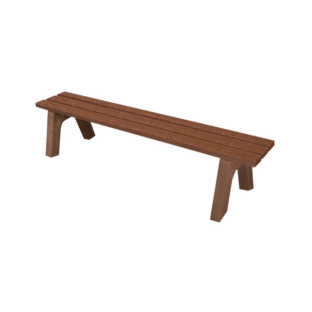 Mall Bench 4' Walnut