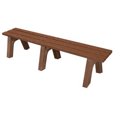 Mall Bench 6' Walnut