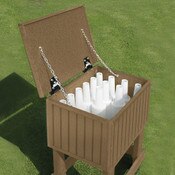 Medium Divot Bottle Box Driftwood