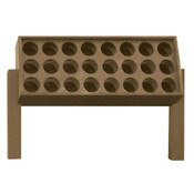 Medium Divot Bottle Rack Driftwood