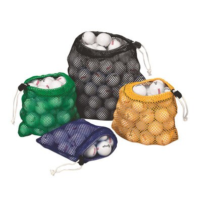 Golf Ball & Tees Polyester Drawstring Bag