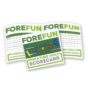 Miniature Golf Scorecards