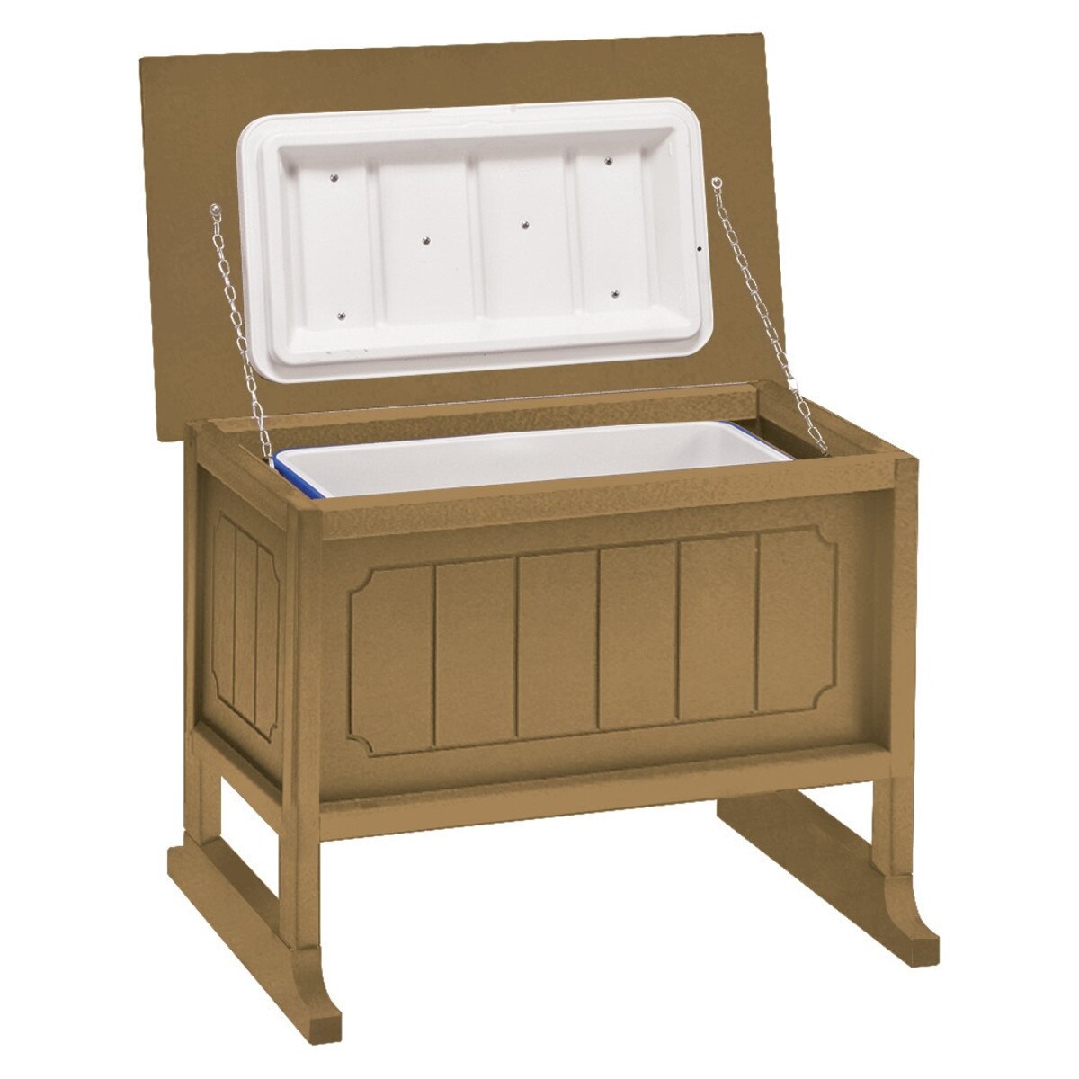 Raised Ice Chest EnclosureDriftwood