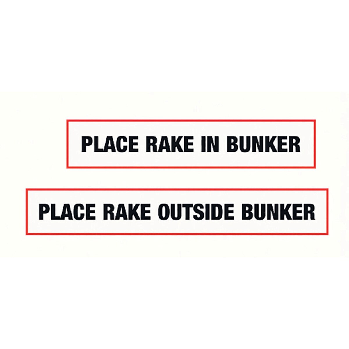 Pack of 12 golf rake decals