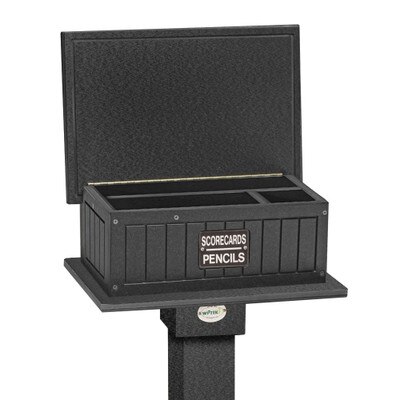Scorecard Caddie With Post Black