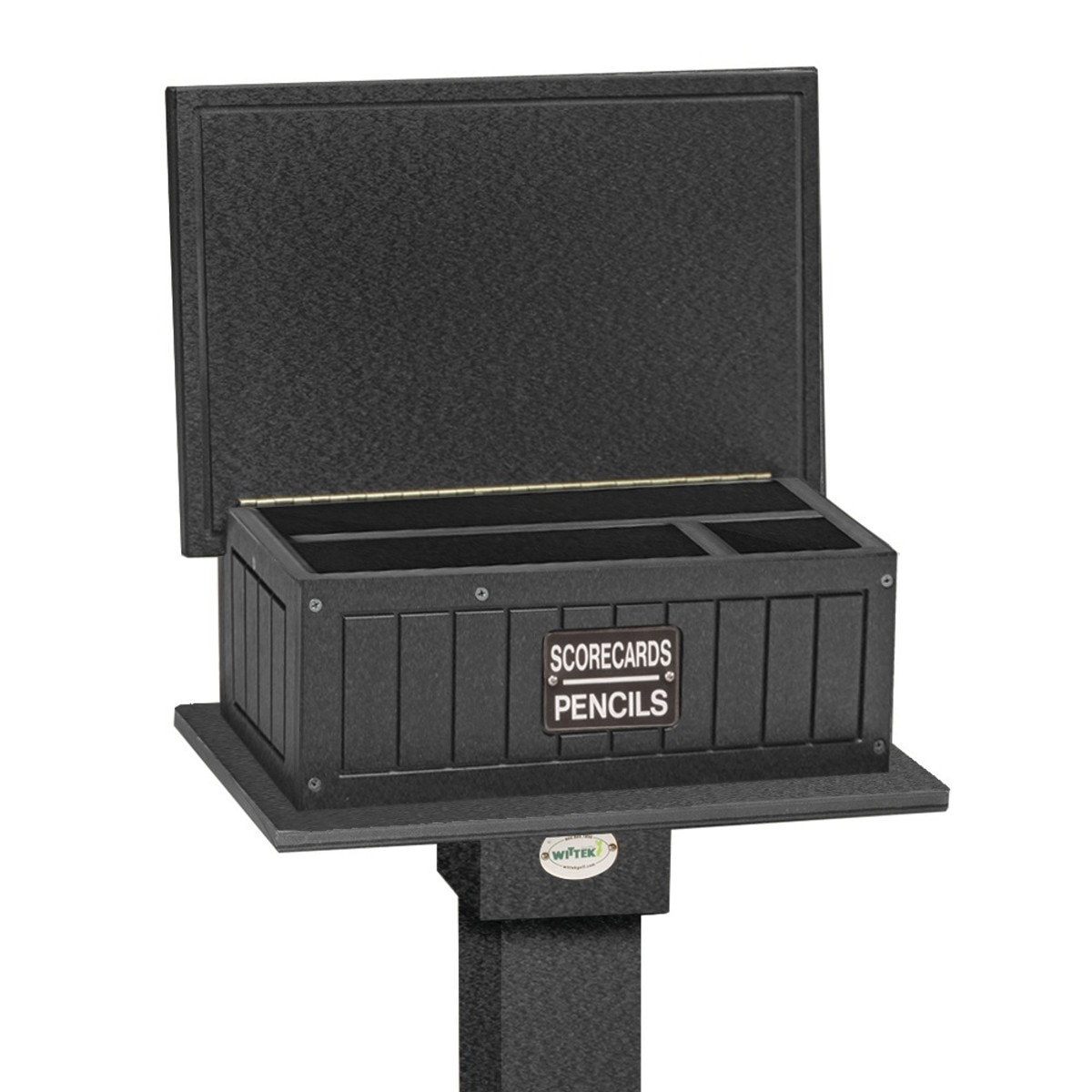 Scorecard Caddie With Post Black