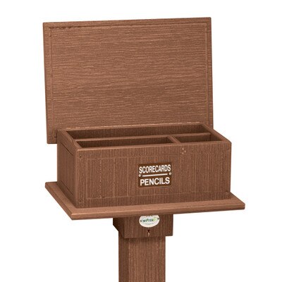 Scorecard Caddie With Post Walnut