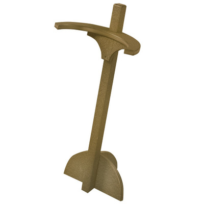 Single Posted Bag Stand Driftwood