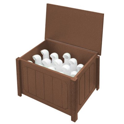 Small Divot Bottle Box Brown