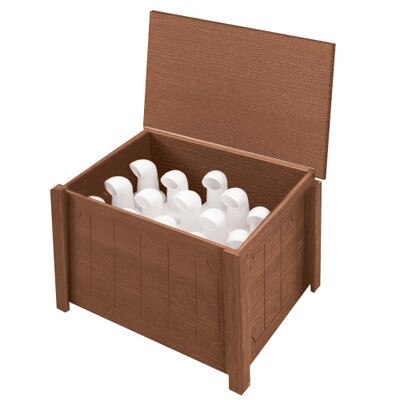 Small Divot Bottle Box Walnut
