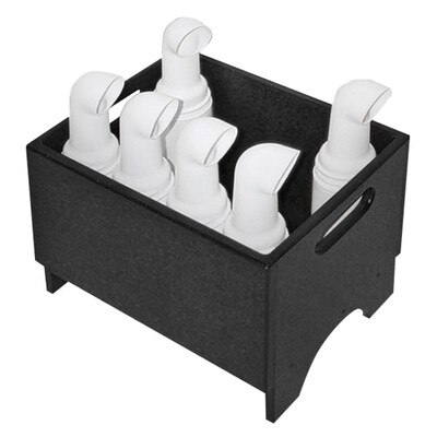 Small Divot Bottle Caddie Black