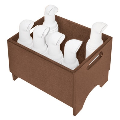 Small Divot Bottle Caddie Brown