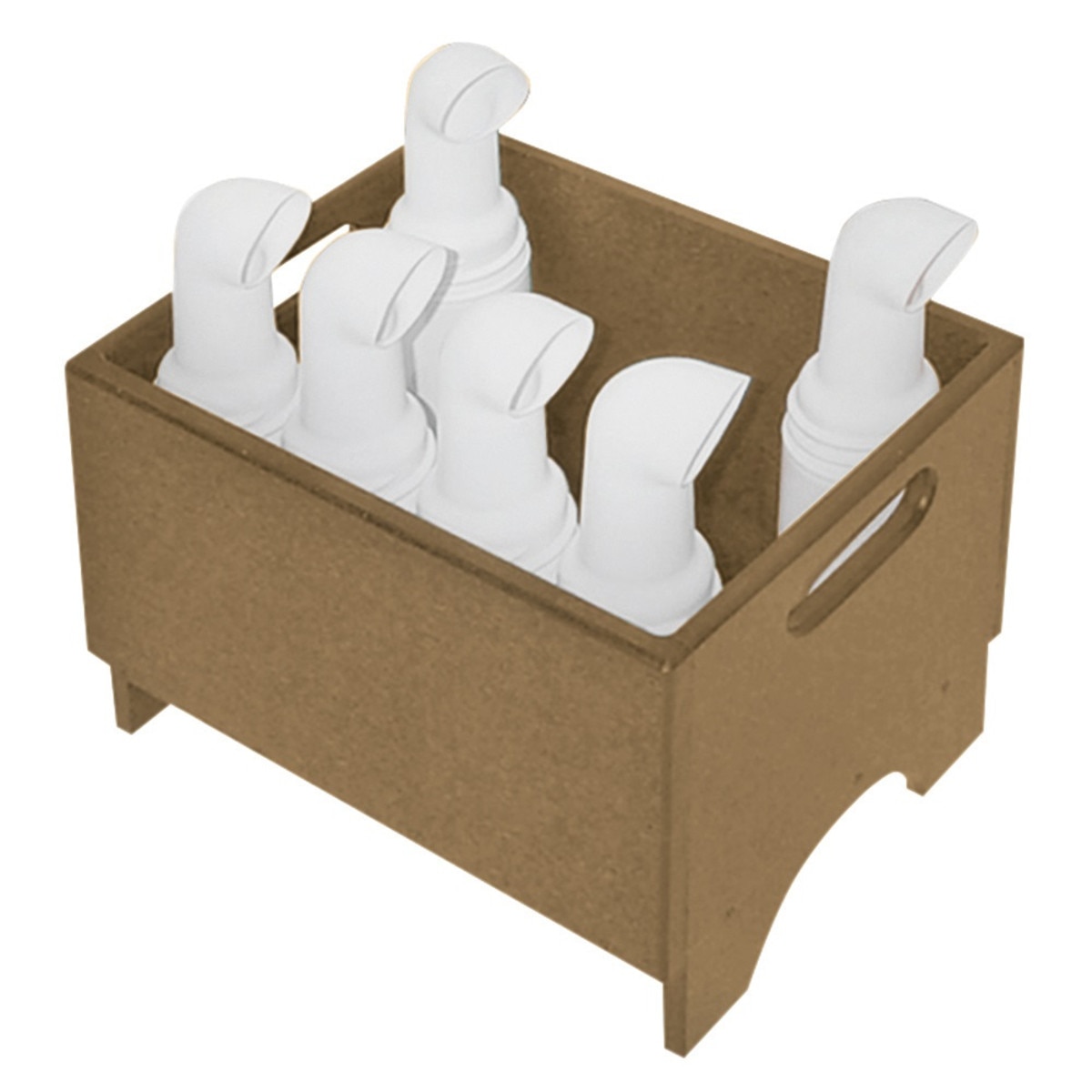 Small Divot Bottle Caddie Driftwood