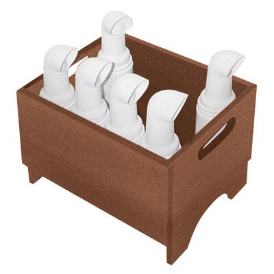 Small Divot Bottle Caddie Walnut