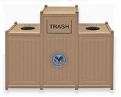 Trifecta Trash and Recycle Receptac