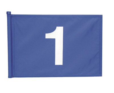 Applique Numbered 9 Flag Set 1 Blue