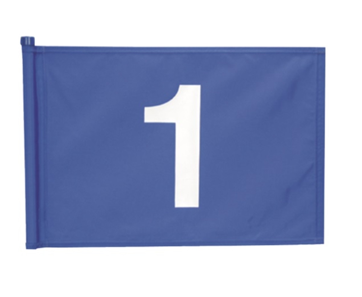 Applique Numbered 9 Flag Set 1 Blue